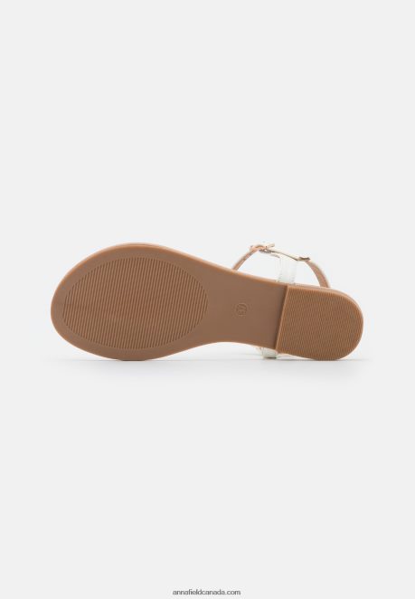 Anna Field Women T-Bar Sandals White H42J4Z1505