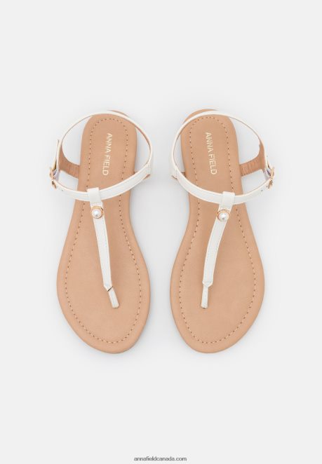 Anna Field Women T-Bar Sandals White H42J4Z1505