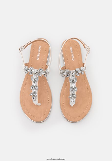 Anna Field Women T-Bar Sandals White H42J4Z1528