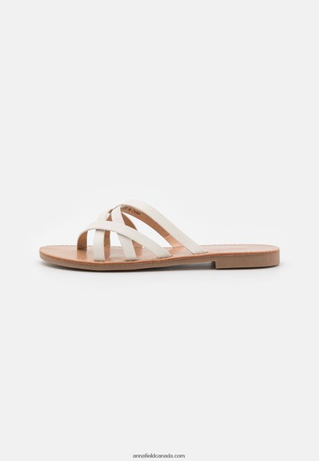 Anna Field Women T-Bar Sandals White H42J4Z1544