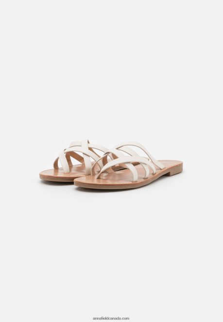 Anna Field Women T-Bar Sandals White H42J4Z1544