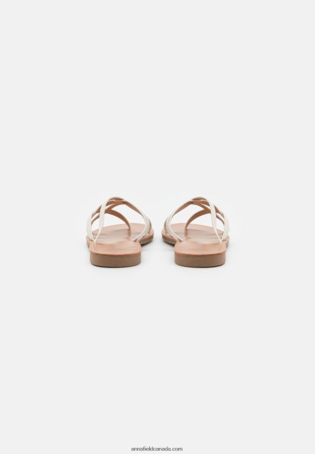 Anna Field Women T-Bar Sandals White H42J4Z1544