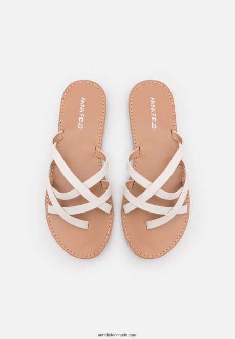 Anna Field Women T-Bar Sandals White H42J4Z1544