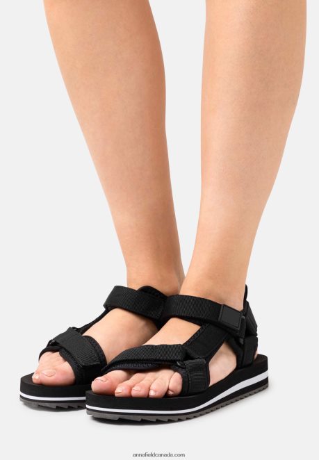 Anna Field Women Walking Sandals Black H42J4Z1298