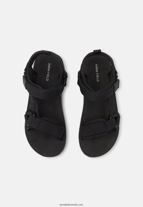 Anna Field Women Walking Sandals Black H42J4Z1298