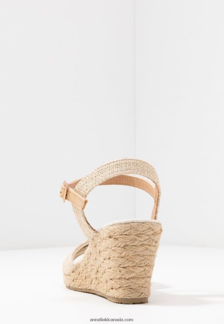 Anna Field Women Wedge Sandals Beige H42J4Z1449