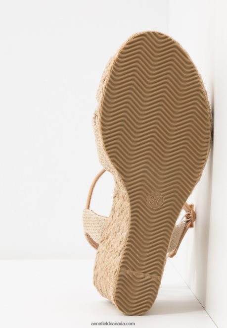 Anna Field Women Wedge Sandals Beige H42J4Z1449