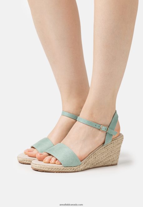 Anna Field Women Wedge Sandals Mint H42J4Z1487