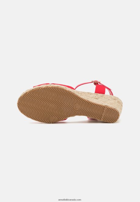 Anna Field Women Wedge Sandals Red H42J4Z1468