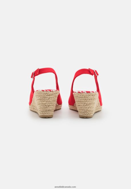 Anna Field Women Wedge Sandals Red H42J4Z1490