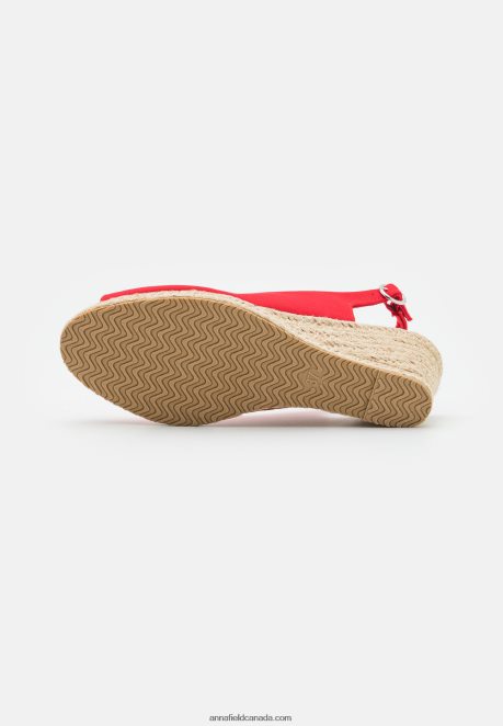 Anna Field Women Wedge Sandals Red H42J4Z1490