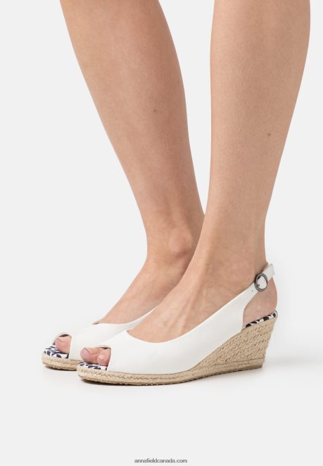 Anna Field Women Wedge Sandals White H42J4Z1492