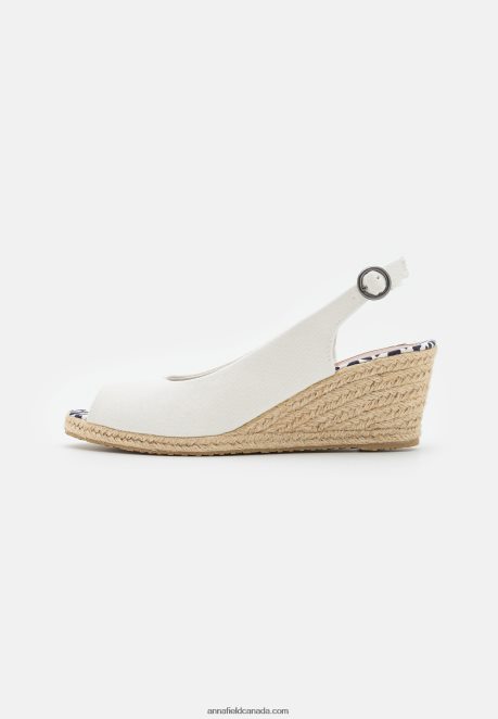 Anna Field Women Wedge Sandals White H42J4Z1492