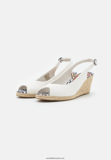 Anna Field Women Wedge Sandals White H42J4Z1492