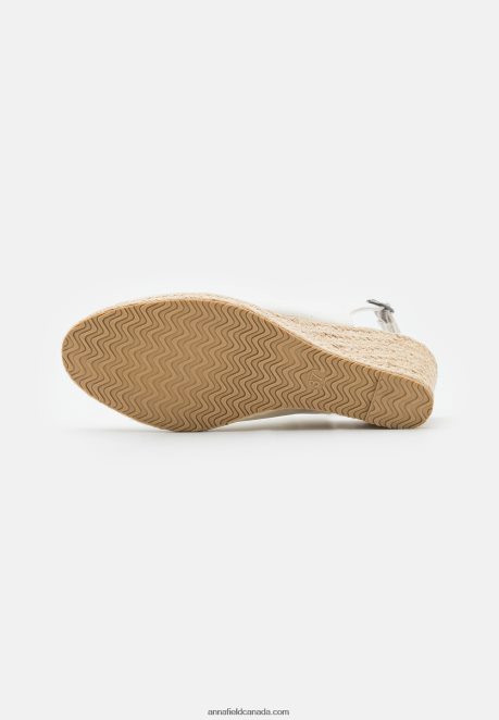 Anna Field Women Wedge Sandals White H42J4Z1492
