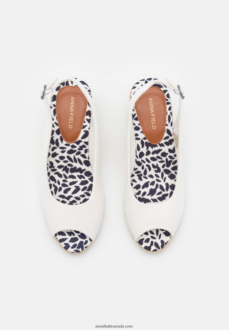 Anna Field Women Wedge Sandals White H42J4Z1492