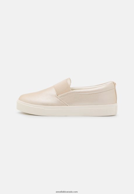 Anna Field Women Comfort Slip-Ons Gold Coloured H42J4Z1163