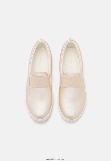 Anna Field Women Comfort Slip-Ons Gold Coloured H42J4Z1163
