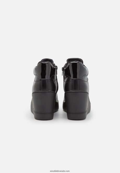 Anna Field Women High-Top Trainers Black H42J4Z1227