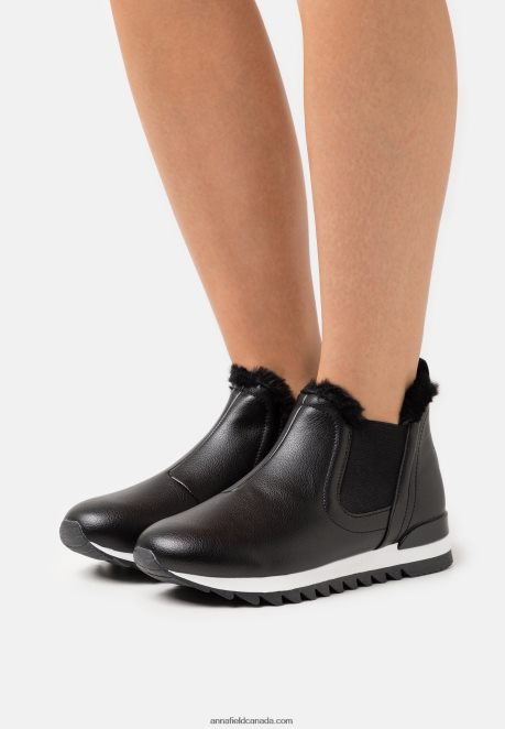 Anna Field Women High-Top Trainers Black H42J4Z1235