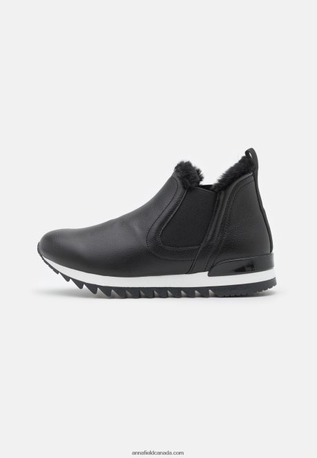 Anna Field Women High-Top Trainers Black H42J4Z1235