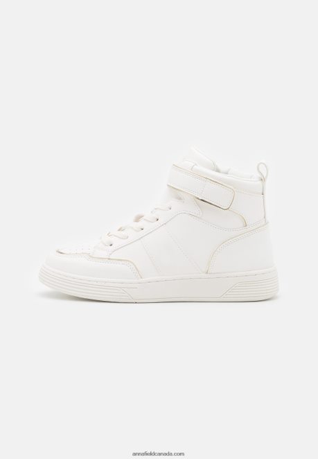 Anna Field Women High-Top Trainers White/Gold H42J4Z1234