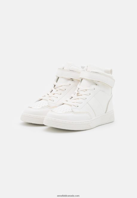 Anna Field Women High-Top Trainers White/Gold H42J4Z1234