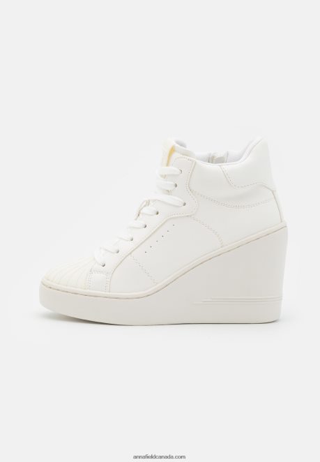 Anna Field Women High-Top Trainers White H42J4Z1229