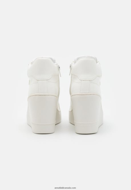 Anna Field Women High-Top Trainers White H42J4Z1229