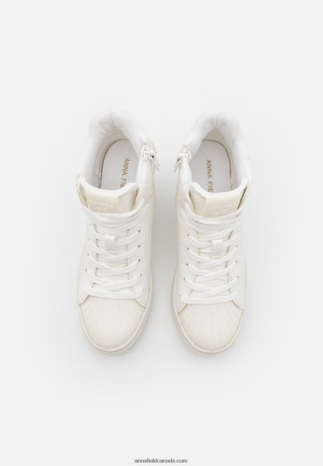 Anna Field Women High-Top Trainers White H42J4Z1229