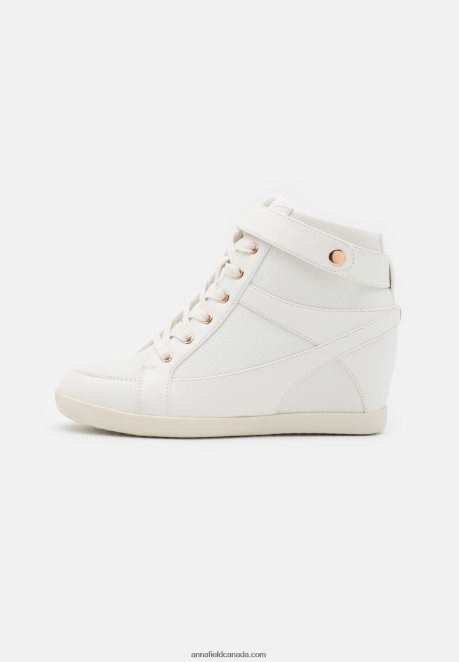 Anna Field Women High-Top Trainers White H42J4Z1230
