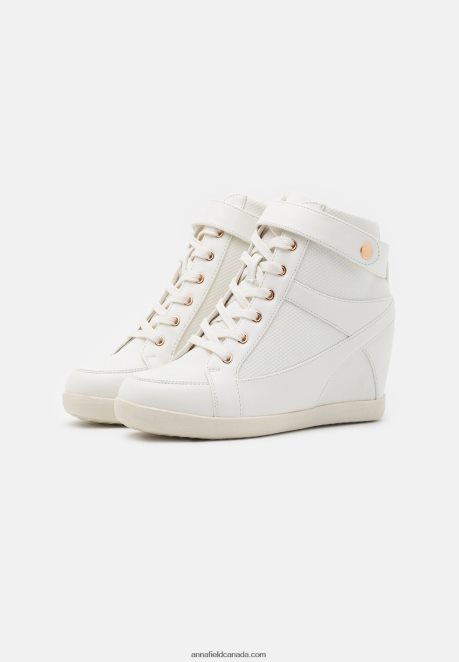 Anna Field Women High-Top Trainers White H42J4Z1230