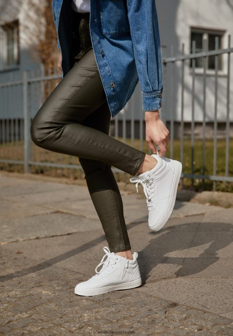 Anna Field Women High-Top Trainers White H42J4Z1233