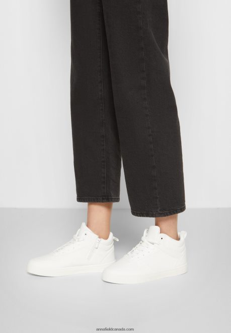 Anna Field Women High-Top Trainers White H42J4Z1233
