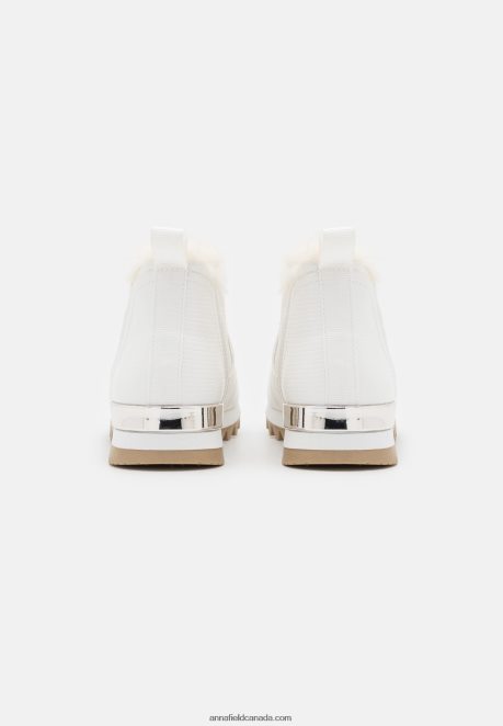 Anna Field Women High-Top Trainers White H42J4Z1236