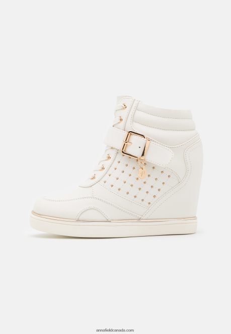 Anna Field Women High-Top Trainers White H42J4Z1239