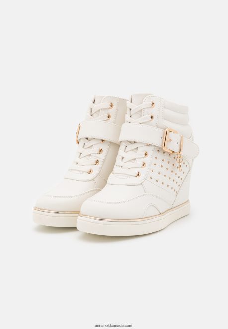Anna Field Women High-Top Trainers White H42J4Z1239