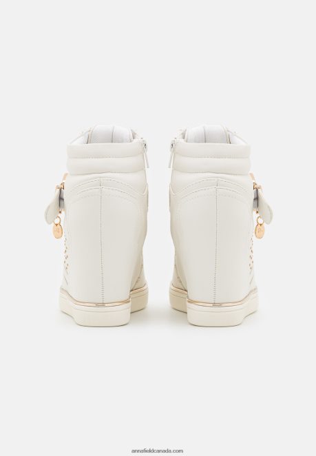Anna Field Women High-Top Trainers White H42J4Z1239