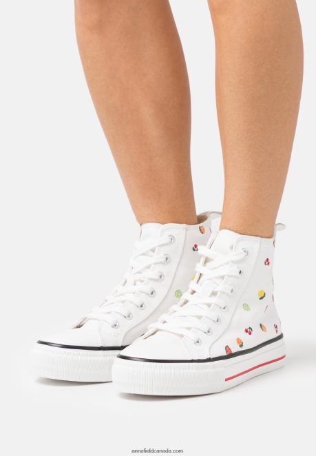 Anna Field Women High-Top Trainers White H42J4Z1240