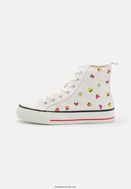 Anna Field Women High-Top Trainers White H42J4Z1240