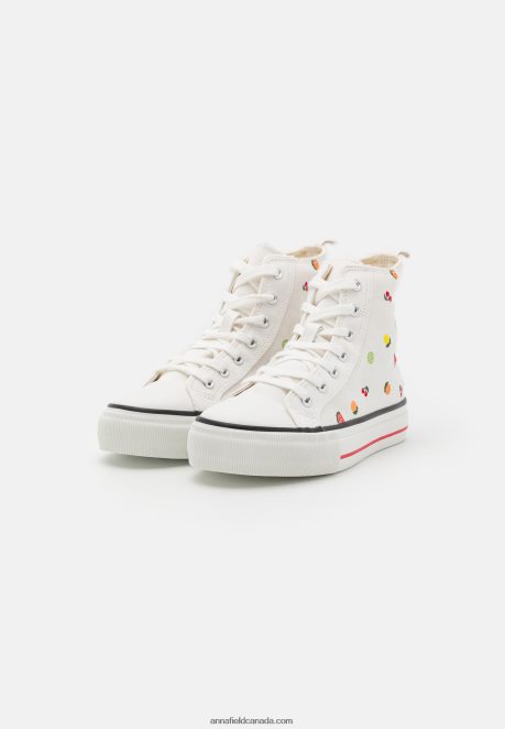 Anna Field Women High-Top Trainers White H42J4Z1240