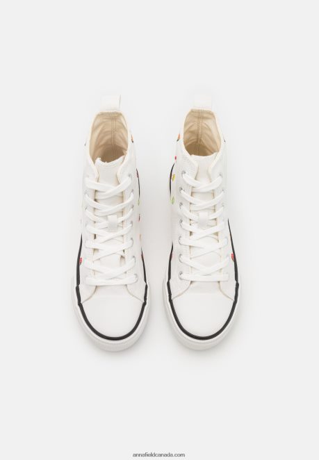 Anna Field Women High-Top Trainers White H42J4Z1240