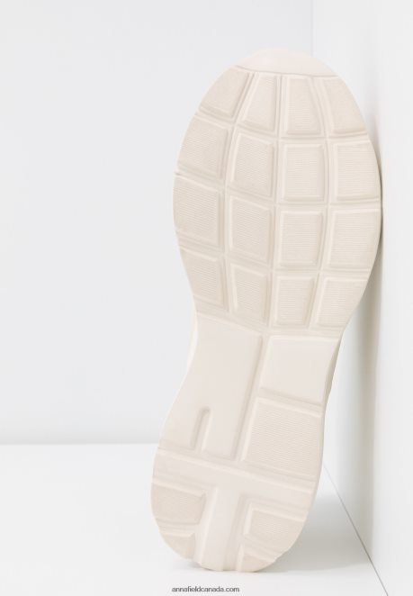 Anna Field Women Leather Trainers Beige H42J4Z1175