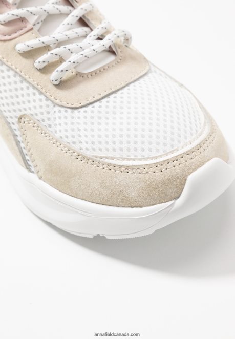 Anna Field Women Leather Trainers White H42J4Z1219