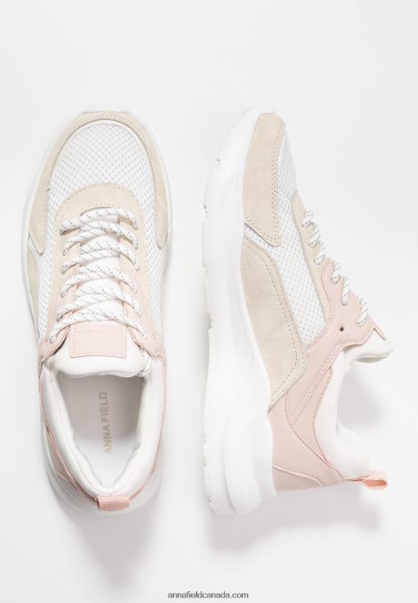 Anna Field Women Leather Trainers White H42J4Z1219