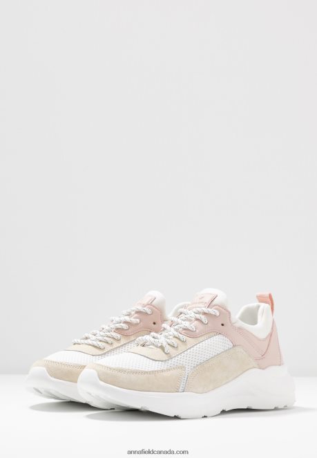 Anna Field Women Leather Trainers White H42J4Z1219