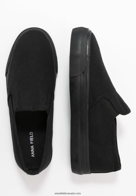 Anna Field Women Slip-Ons Black H42J4Z1162