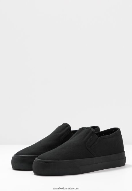 Anna Field Women Slip-Ons Black H42J4Z1162