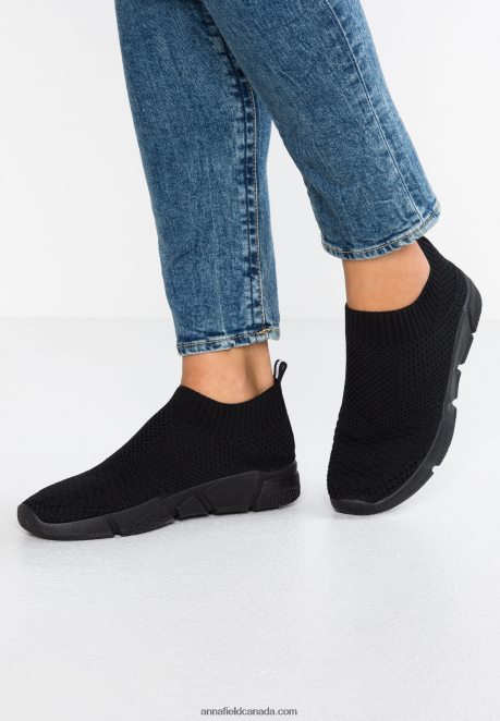 Anna Field Women Slip-Ons Black H42J4Z1166
