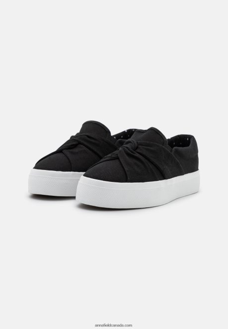 Anna Field Women Slip-Ons Black H42J4Z1179